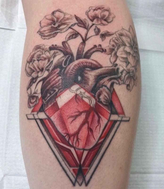 Marcus Judd Geometric Heart by Marcus Judd : Tattoos